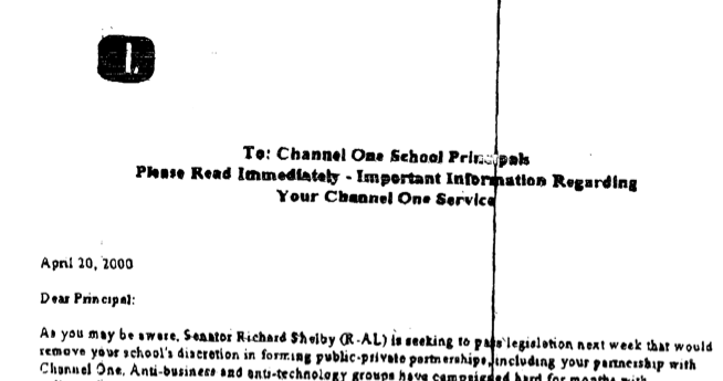 Channel One News Hall of Shame: Dr. Folkemer’s unethical letter to principals (April 20, 2000)