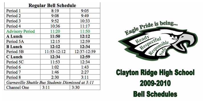 No time for Channel One News: Clayton Ridge High School