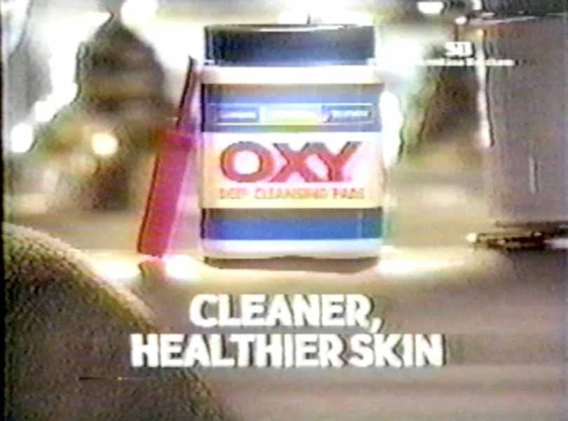 As advertised on Channel One News: Oxy pads (May 29,1997)