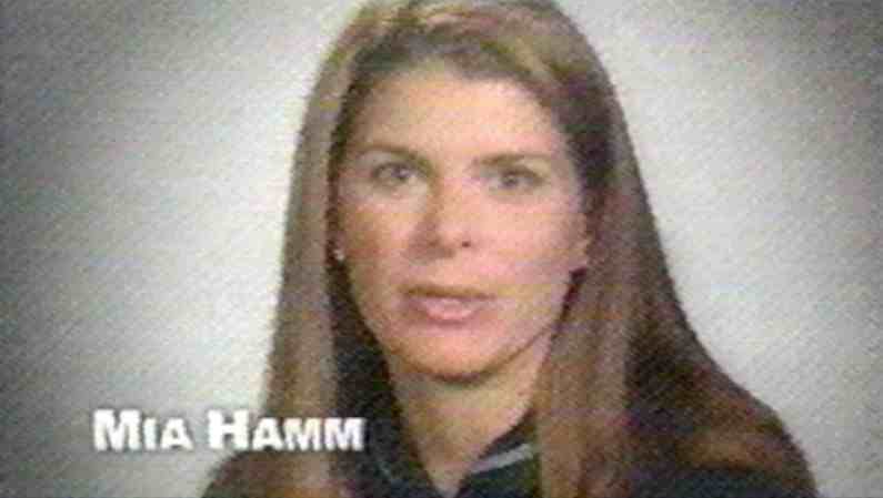 As advertised on Channel One News: Gatorade – celebrity endorsement Mia Hamm (Feb. 2, 2005)