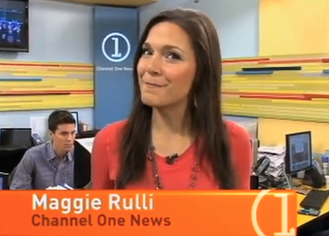 Always hyperactive Maggie Rulli gives embarrassing, bizarre intro to deadly storm story.