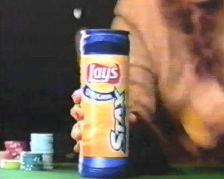 Lay's used Channel One News to promote its new Lay's Stax potato chips. More calories and fat than regular chips.