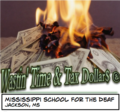 Mississippi School for the Deaf shows Channel One commercials to captive student audience.