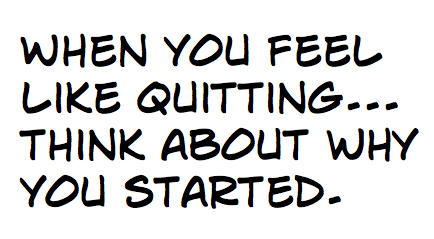 Why I won’t quit.