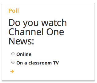 Remaining Channel One schools watch show online, if at all.