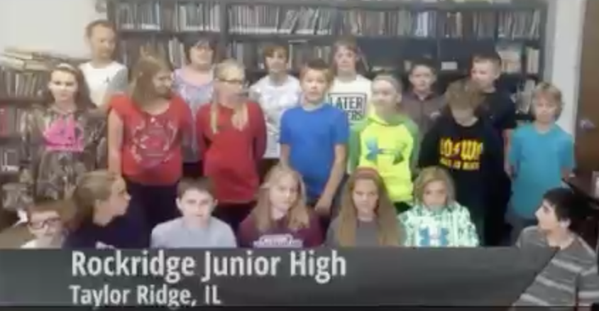 Rockridge Junior High’s Channel One promotional video.