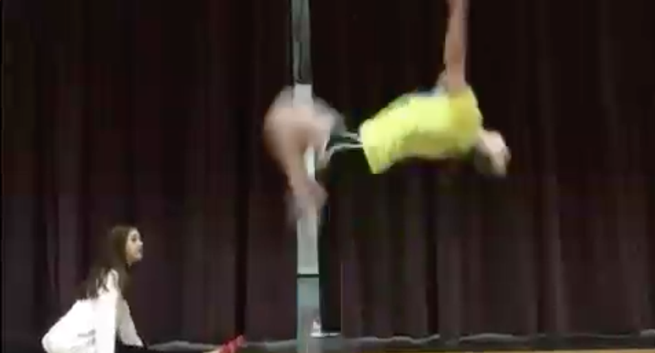 A student does a backward somersault at Wakefield Middle School, and why it matters.