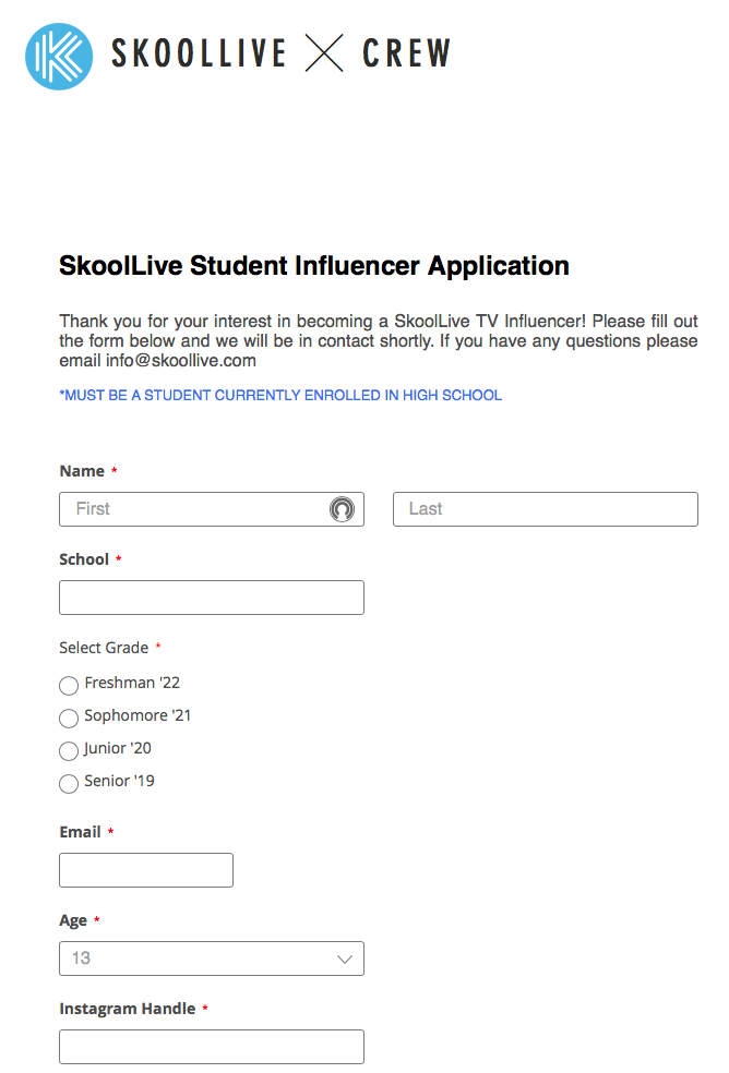 Fool your friends: Skoollive Student Influencer Application